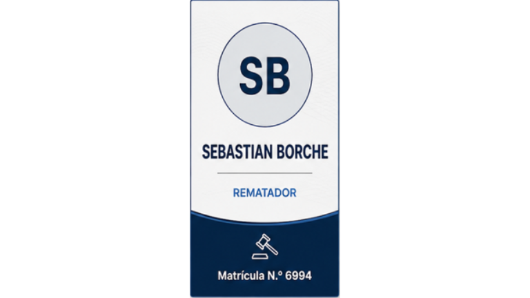 SEBASTIAN BORCHE -
Rematador
Matrícula N.º 6994